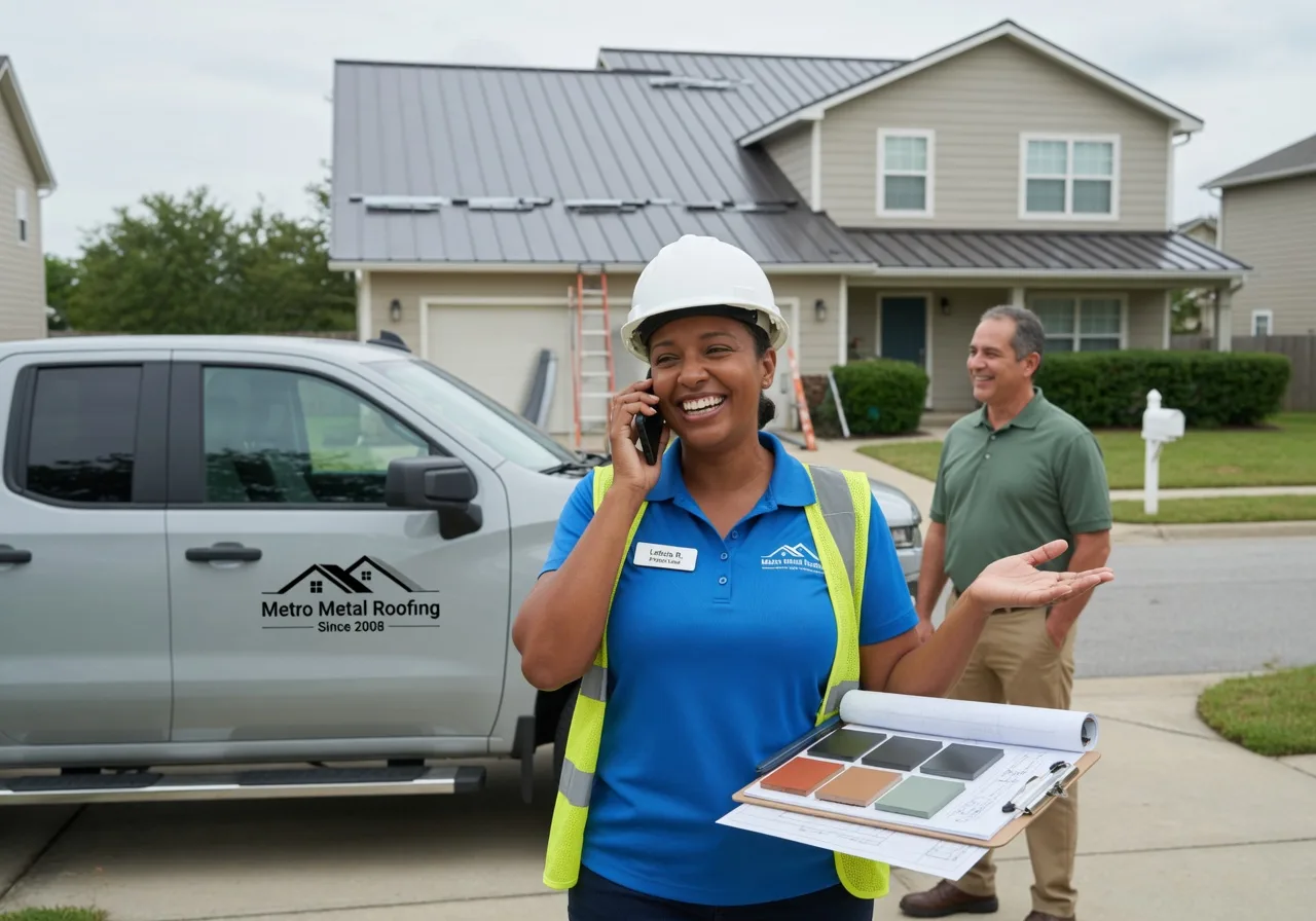 Storm Damage Metal Roof Repair in New London, TX